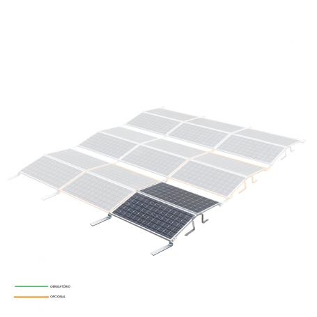 KIT1 Estrutura Aerocompact Este-Oeste Compactflat S-PLUS Triangular Lastrada