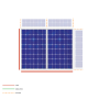 KIT1 Estrutura Aerocompact Este-Oeste Compactflat S-PLUS Triangular Lastrada