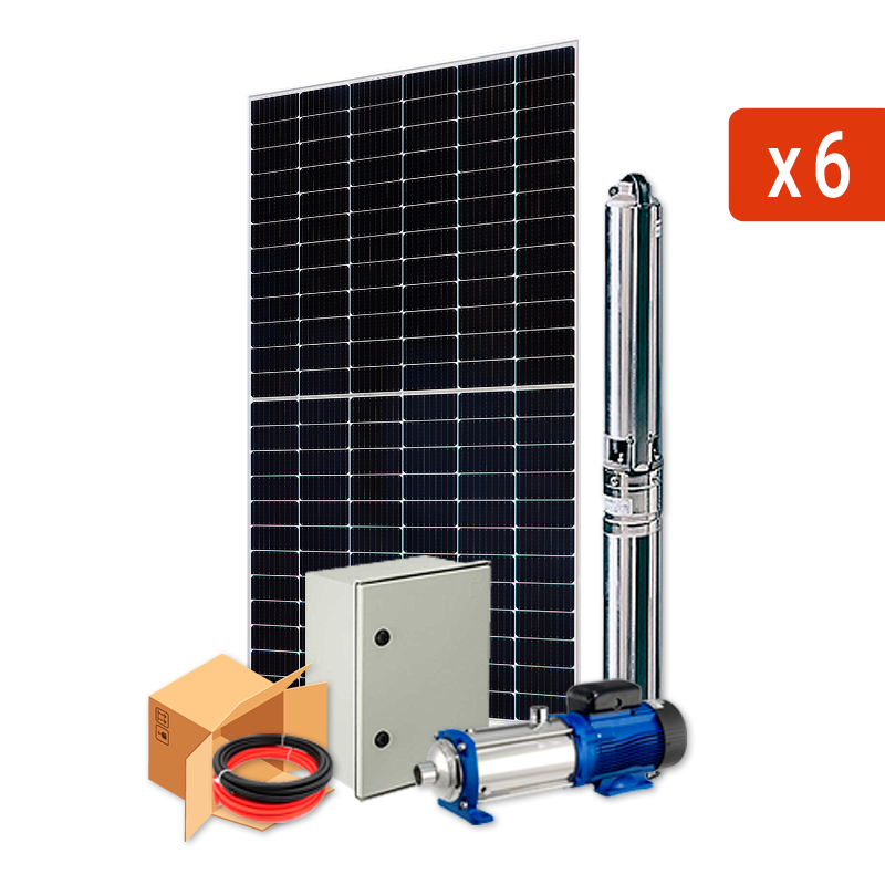 Kit bomba solar 0,75 CV (0,55Kw) - Gemsasolar