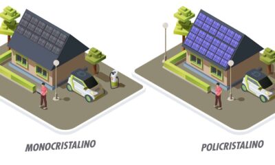 painéis fotovoltaicos: monocristalinos e policristalinos