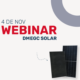 November 4th, DMEGC Solar Webinar