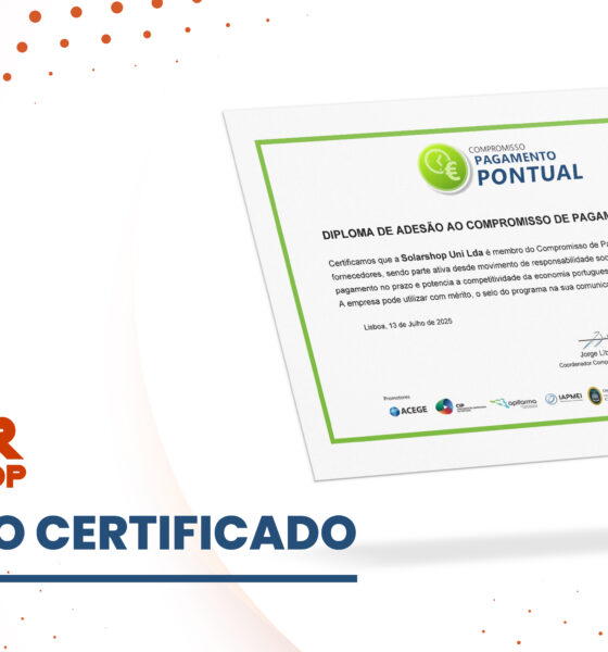 Compromisso de pagamento pontual Solarshop
