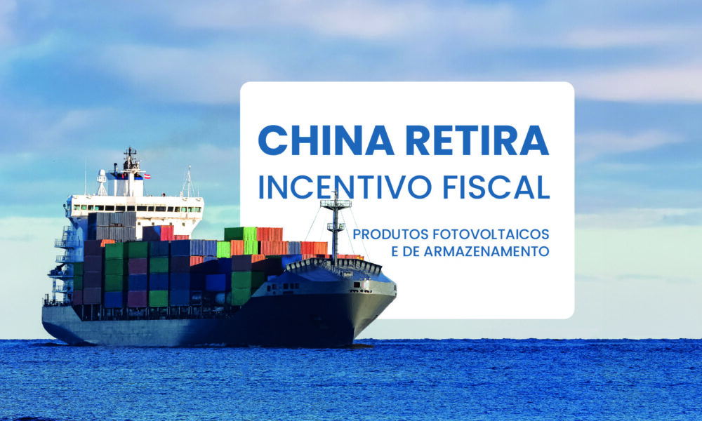 China retira o reembolso do IVA em exportações de material fotovoltaico e baterias